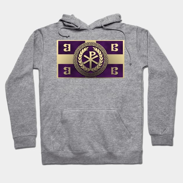 Byzantine Empire Flag of Constantinople Hoodie by AgemaApparel